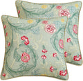 patdrea Designer Pack of 2 Square Throw Pillow Covers, French Vintage Rustic by Welcometopatdrea
