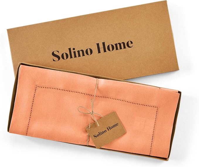 Solino Home Linen Coral Table Runner 144 Inches Long - Image 5