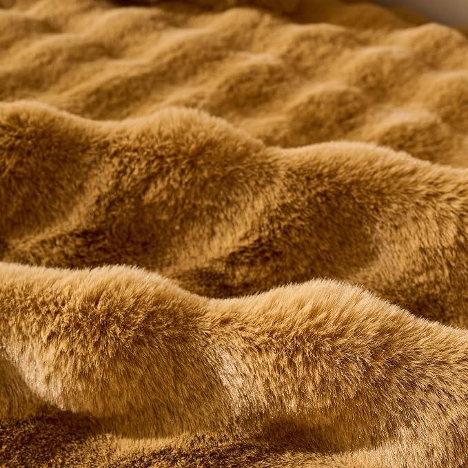 Faux Fur Decorative Throw Pillow Cover Plush Thick Bubble Pillow Covers Luxury - Image 4