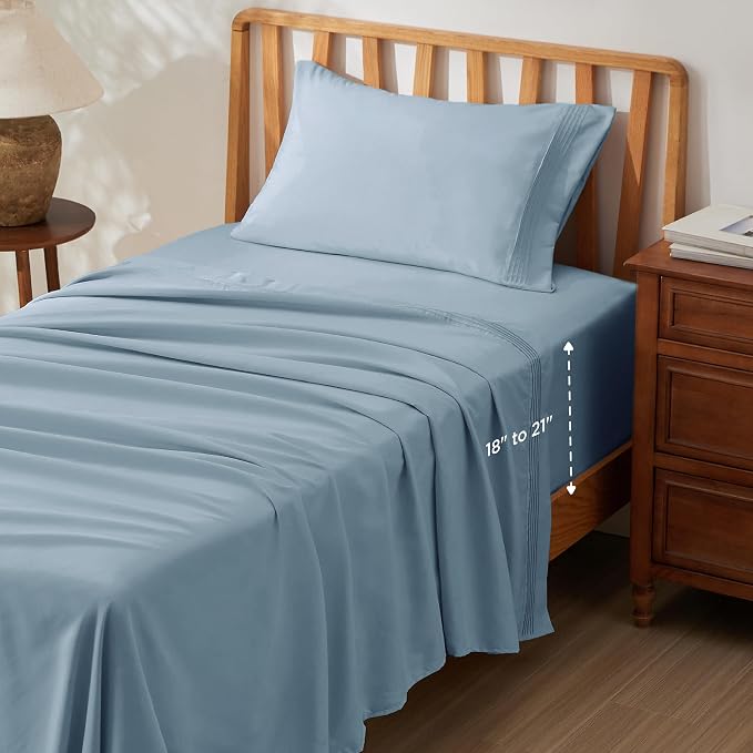 Bedsure Deep Pocket Twin Sheets Set by BEDSURE