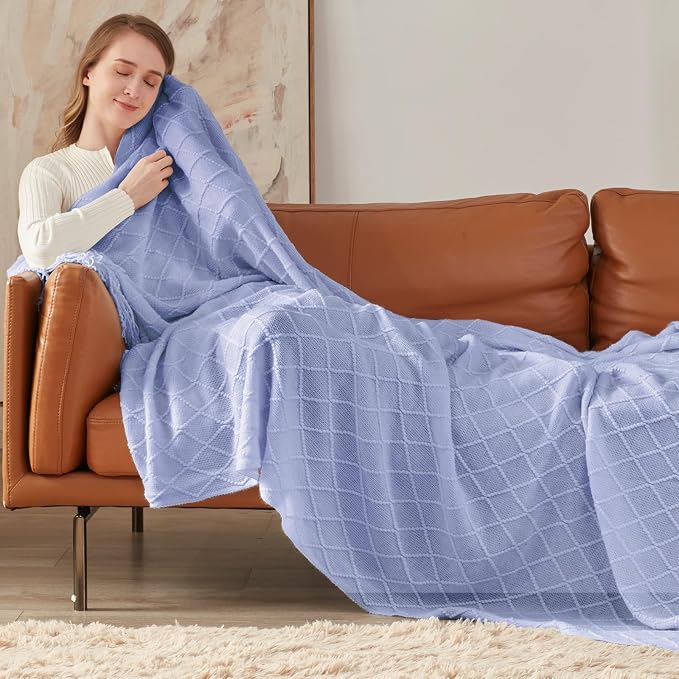 inhand Knitted Throw Blanket for Couch and Bed, Soft Living Room Home Decor - Image 3