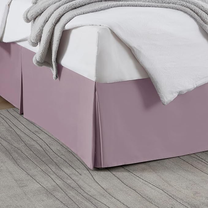 Nestl Dusty Purple Bed Skirt Cal King Size by Nestl