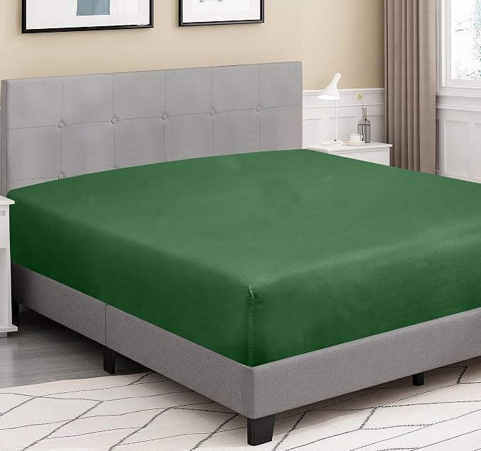 ROYALE LINENS 300 Thread Count 100% Long Staple Combed Cotton Fitted Sheet - Image 3