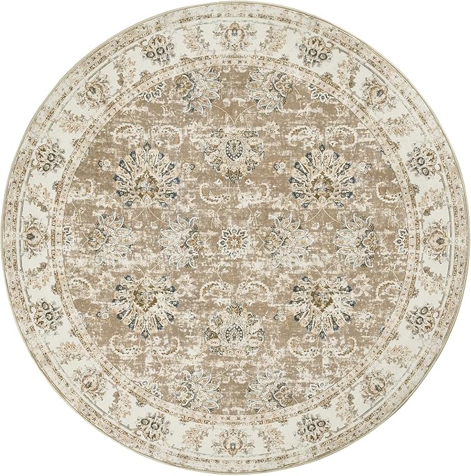 jinchan Fiora Round Rug 7ft Area Rug - Image 8