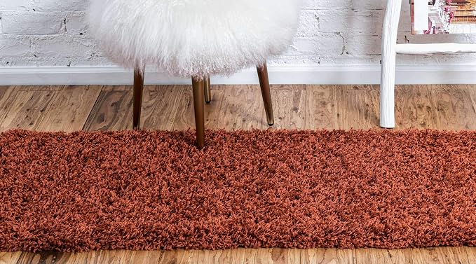 Unique Loom Solid Shag Collection Area Rug - Image 4