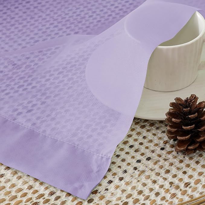 OVZME Lavender Sheer Curtains 54 Inches Long 2 Panels - Image 5