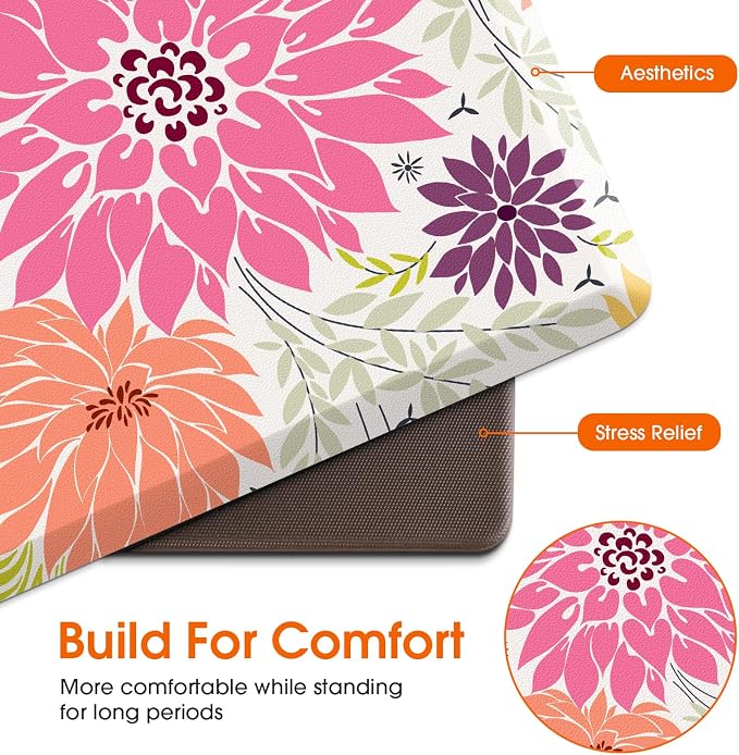 Kitchen Mats for Floor, Cushioned Rug Anti-Fatigue Mats for Kitchen Decor - Image 6