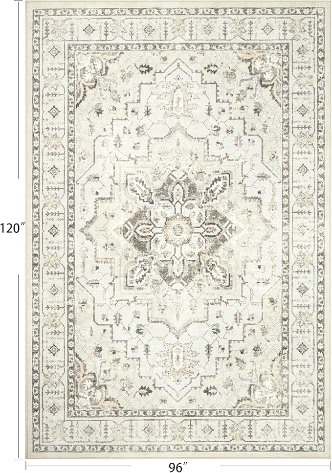 zesthome Area Rug 8x10, Ultra-Thin Washable Rugs - Image 2