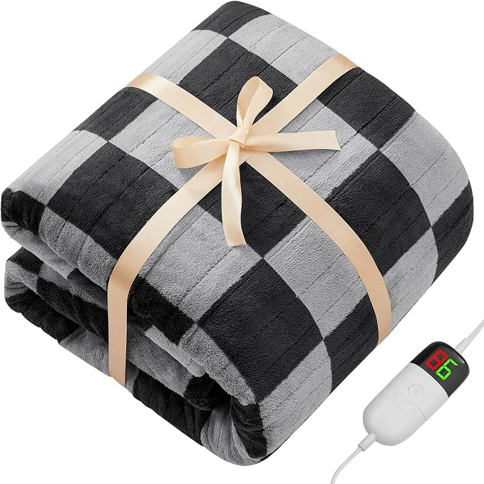 Heated Electric Blanket Twin Size, 62X84 Heating Blanket - Image 9