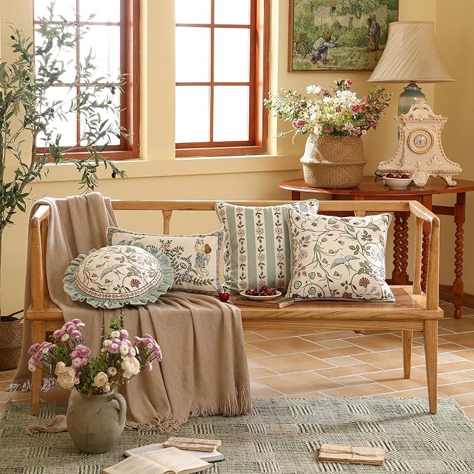 Throw Pillow Covers Pack of 1, Decoration Square Pillows Cushion Covers - Image 3