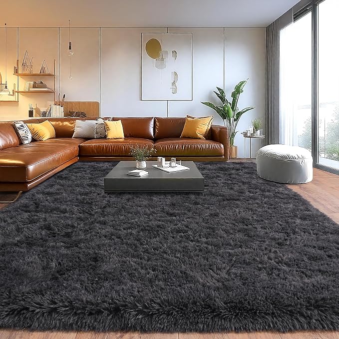 Upgrade Non-Slip Plush Rugs for Living Room, Soft Shaggy Carpets for Living Room by Isdook