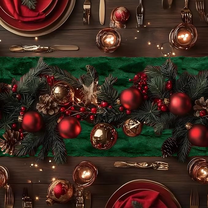 IVAPUPU Christmas Table Runner for Winter Holiday - Image 3
