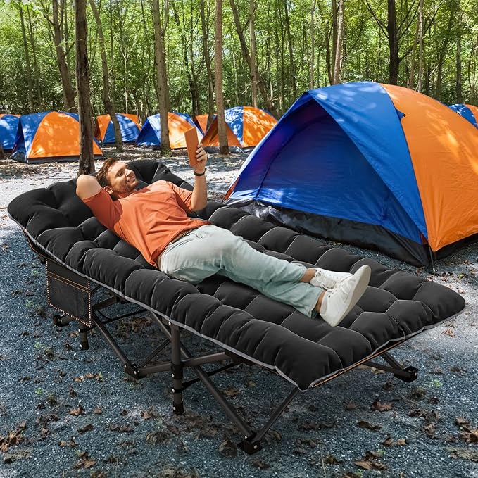 ABORON 2PK XXL Camping Cot for Adults 900LBS - Image 5