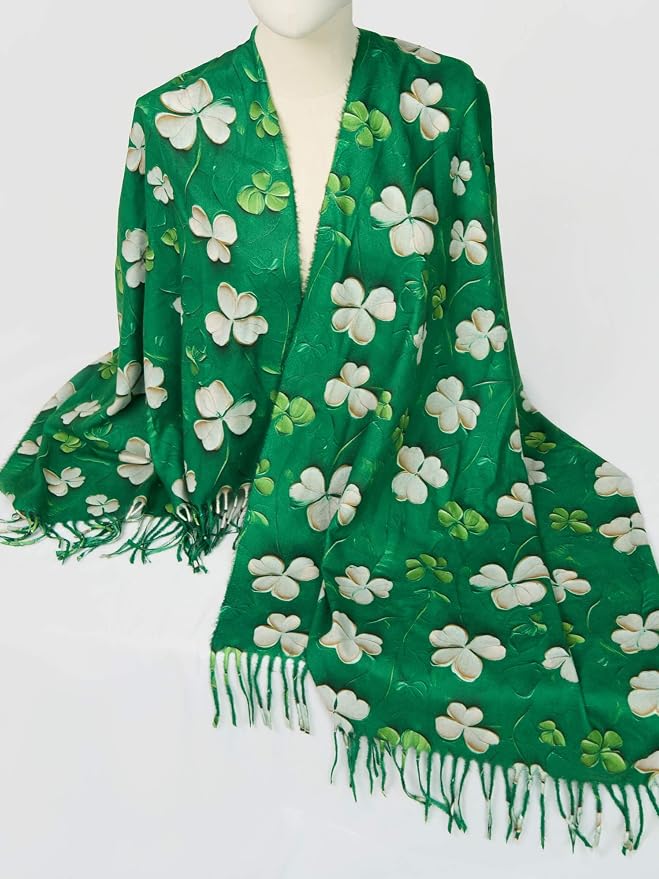 VENVSBEE Reversible Scarf Soft Large Shawl Wrap Blanket Double Sided Art Print - Image 5
