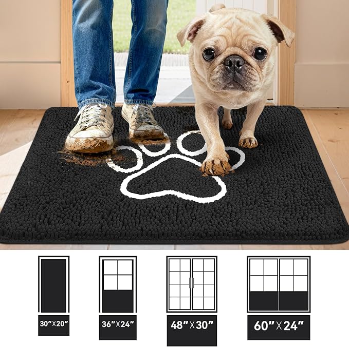 Bcoimo Super Absorbent Dog Door Mat, Pet Rugs - Image 2