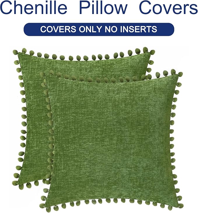 CaliTime Throw Pillow Covers Decorative 18 X 18 Inches Pack of 2 Cozy Solid - Image 6