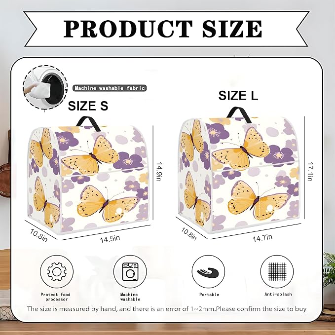 Mixer Dust Cover for 6-8 Qt Stand Mixer, Cloth Cover - Image 2