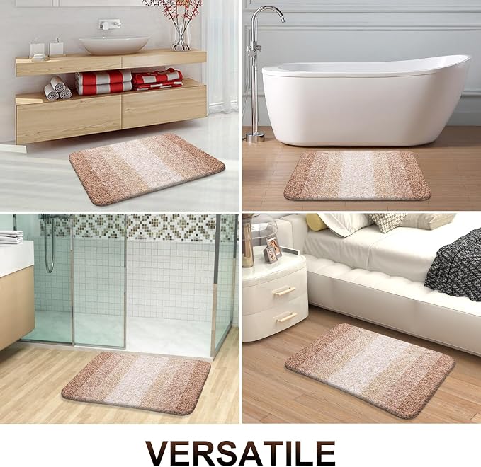 OLANLY Bathroom Runner Rugs 59x17, Extra Soft Absorbent Microfiber Bath Rugs - Image 6
