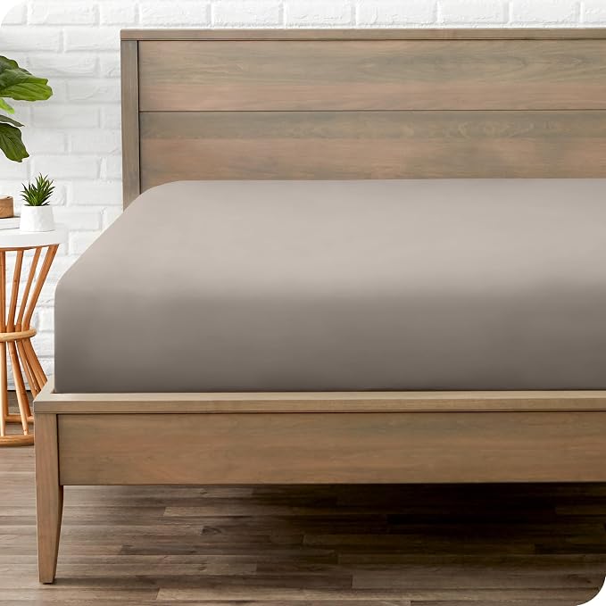 Bare Home Fitted Bottom Sheet Queen Size by BareHome