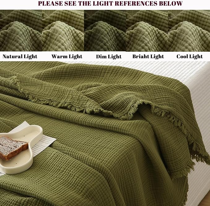 MorroMorn 100% Cotton Muslin Blanket - Image 4