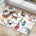 Dog Food Mats for Floors, Absorbent Dog Bowl Mats for Food and Water, Quick Dry by Cuslnox