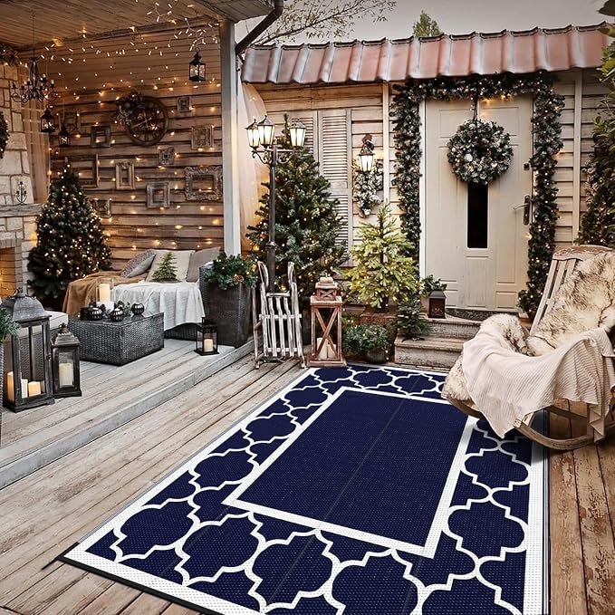 GENIMO 5' x 8' Outdoor Rug Waterproof - Image 3