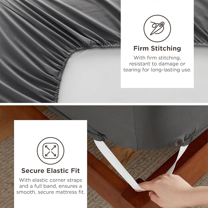 Bedsure Deep Pocket California King Sheet Sets - Image 4