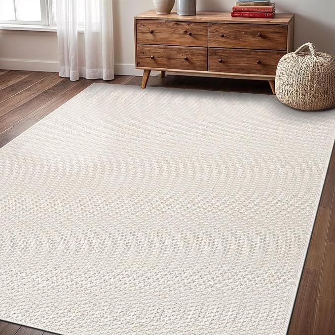 Easy Jute Rug 4x6 Indoor Outdoor Natural Rugs Solid Fiber Rug Woven Area Rug - Image 5