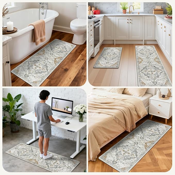 Ileading Anti Fatigue Kitchen Rugs Sets of 2 Cushioned Kitchen Mats - Image 8