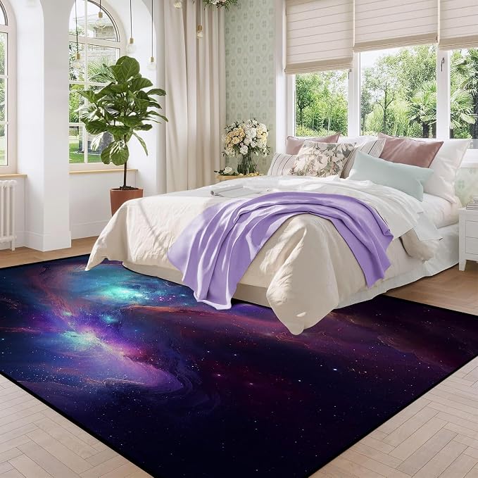 6' x 9' Galaxy Area Rug Bedroom Living Room - Image 3