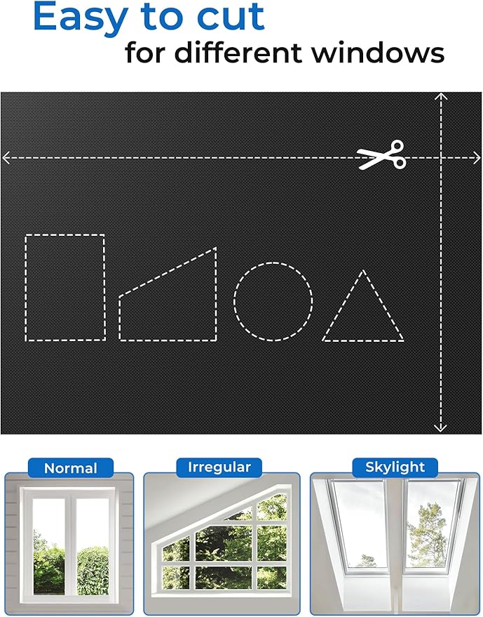 Sumobaby Blackout Curtains for Bedroom Portable 28"x48", No Drill Black Out - Image 5