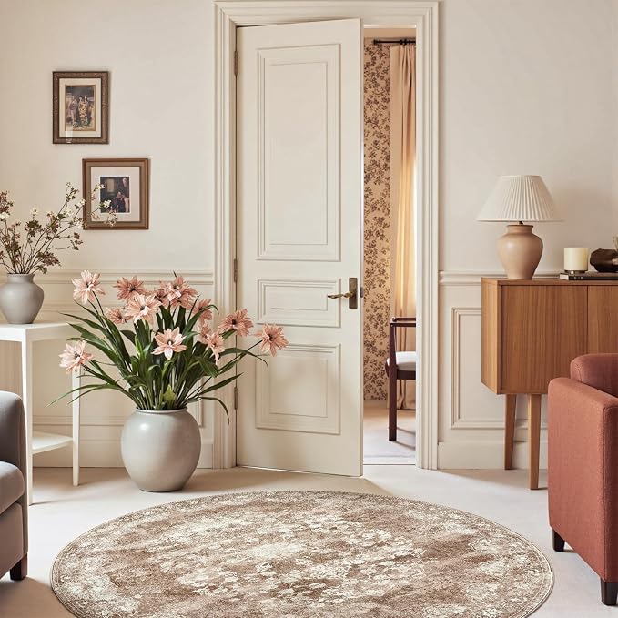 jinchan Round Rug 6ft Area Rug - Image 2