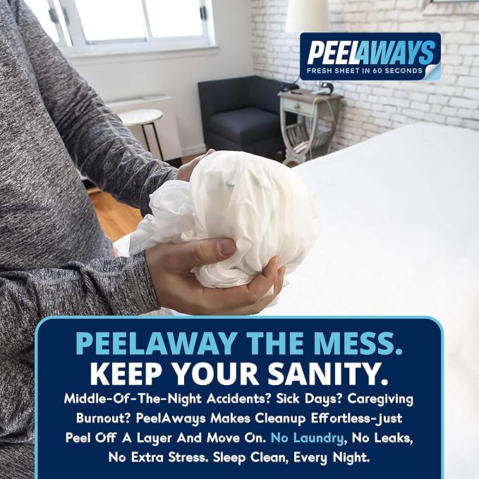 Peelaways Waterproof Disposable Bed Sheets – As Seen On Shark Tank | 5-Layer - Image 6