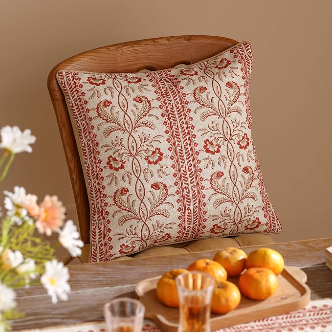 ISAENNE Design Euro Linen Square Throw Pillow Covers 18"x18" Pack of 2 - Image 6