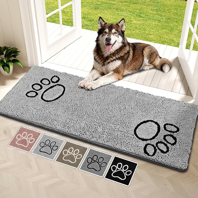 Bcoimo Super Absorbent Dog Door Mat, Pet Rugs by Bcoimo