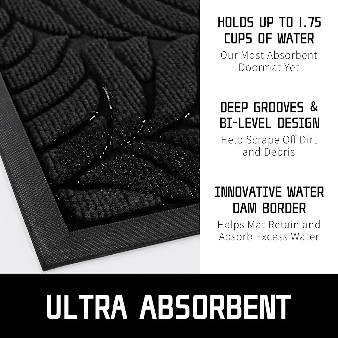 Yimobra 47x24 Large Door Mat Outdoor Indoor, All-Season Waterproof Door Mat - Image 5