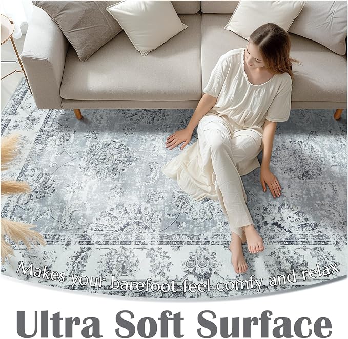 jinchan Fiora Hallway Runner Rug 3x10 Washable Runner - Image 6