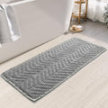 BohoBath Matts, Upgraded Waffle Super Absorbent Bath Mat, Bathroom Rugs Non by BULULOM
