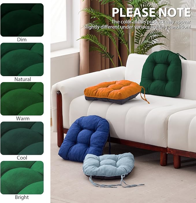 Chair Cushions for Dining Chairs, Seat Cushions for Kitchen Chairs, Indoor Seat - Image 7