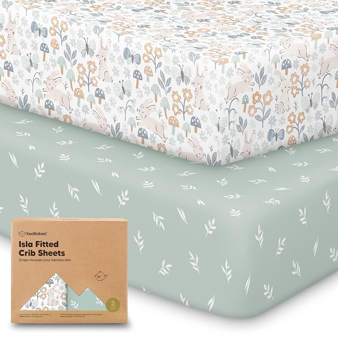 KeaBabies 2-Pack Baby Crib Sheets by KeaBabies