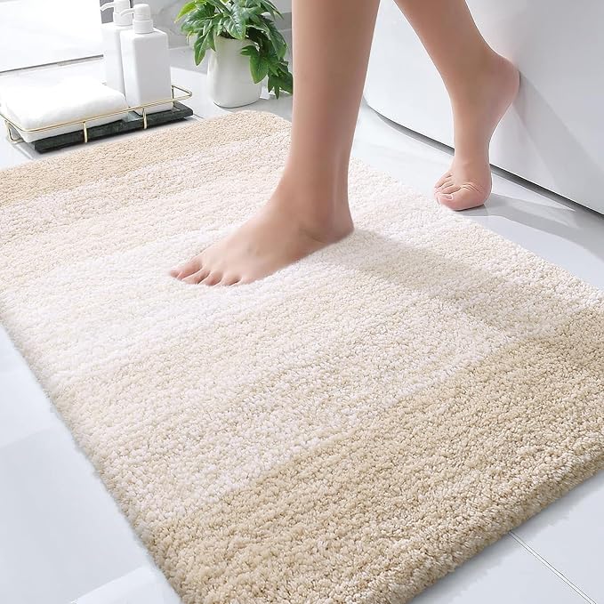 OLANLY Bathroom Rugs Mat 36x24, Extra Soft Absorbent Microfiber Bath Rugs by OLANLY