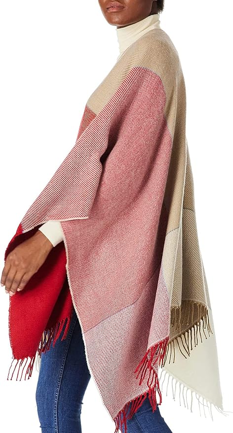 Breezy Lane Women's Shawl Wraps Warm Poncho Ruana Wrap Cardigan - Image 3