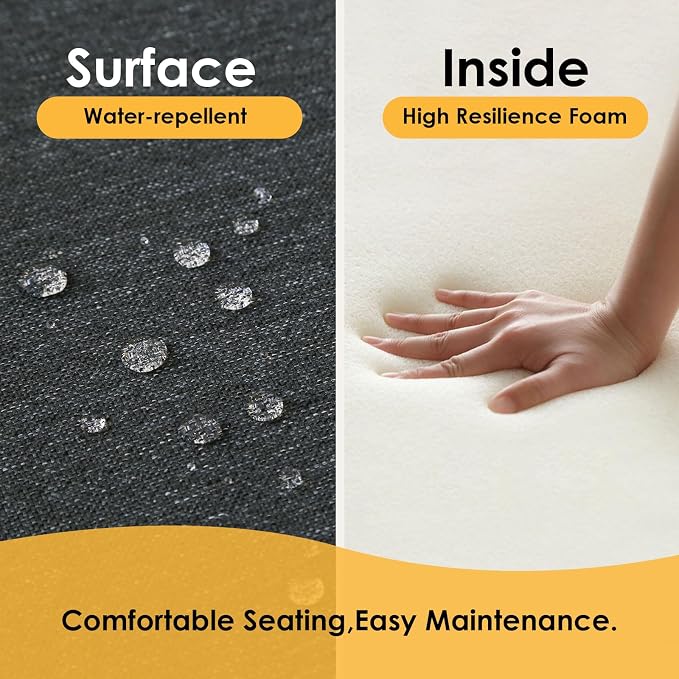 Outdoor Square Corner Seat Cushion, 18.5"x16"x3", Non Slip Seat Cushion Pads - Image 3