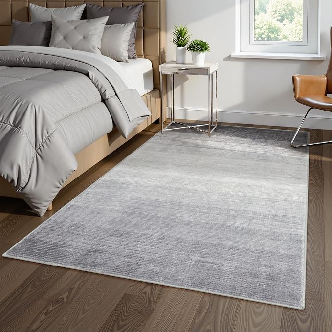 Wonnitar Modern Ombre 5x7 Grey Rugs - Image 3