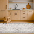 Light Gray Washable 2'6"x8' Wide Runner Rugs by HazoHaus