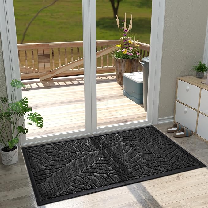 Yimobra 47x32 Large Door Mat Outdoor Indoor, All-Season Waterproof Door Mat - Image 3