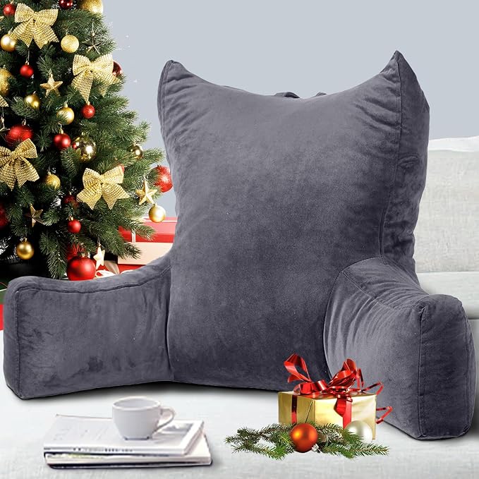 Neustern Reading Pillow for Sitting in Bed Adult, Back Pillow for Bed Shredded by Neustern