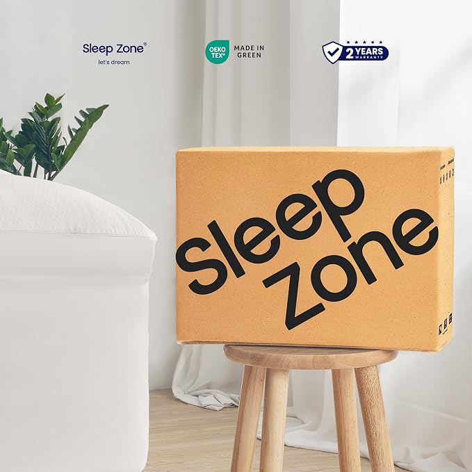 SLEEP ZONE Mattress Topper Twin XL Size, Extra Thick Fitted Mattress Pad - Image 8