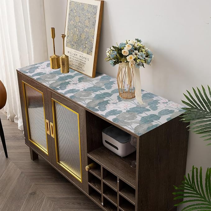 Shelf and Drawer Liner for Cabinets, Non-Adhesive and Strong Non-Slip Lotus - Image 9