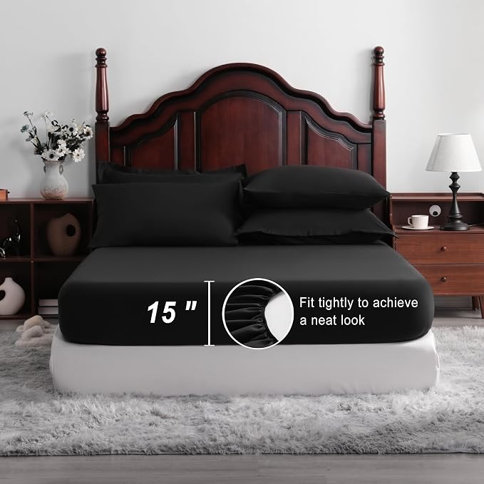 NTBAY Queen Comforter Set with Sheets, 7 Pieces Soft and Breathable Queen - Image 3